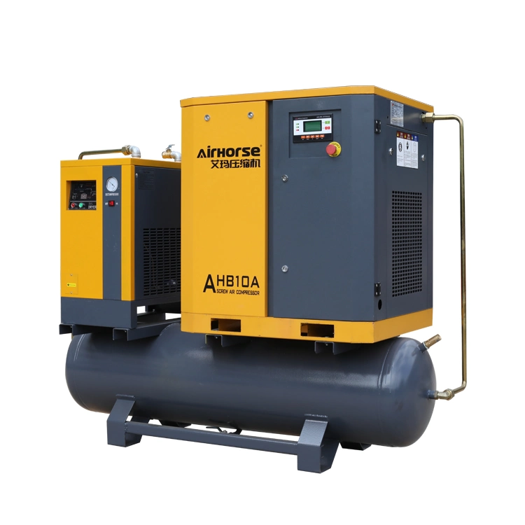 Air Compressor Supplier 3-in-1 Integrated with Tank and Dryer for Coke Oven Gas Recovery 9bar 39cfm 7.5/10kw/HP