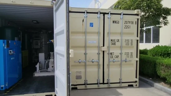 Instalación del generador de oxígeno Jalier Psa en contenedor para uso médico/industrial